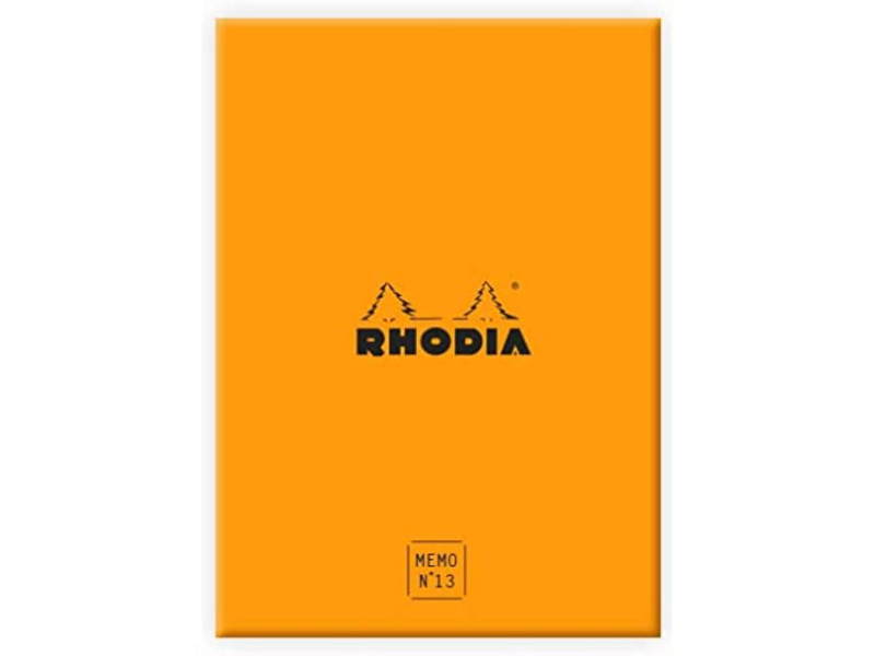 RHODIA Bloc mémo No. 13, 115 x 160 mm, ligné, orange