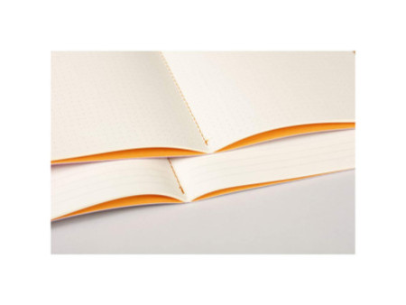 RHODIA Carnet piqûre textile RHODIARAMA, A5, ligné, noir
