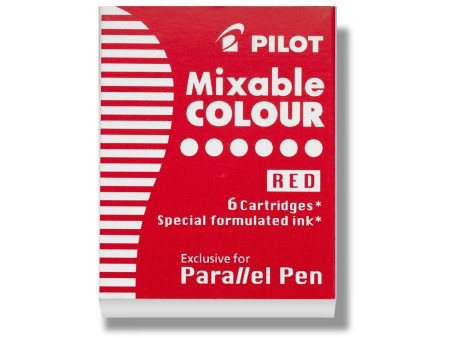 PILOT Cartouches d'encre pour stylo Parallel Pen, rouge