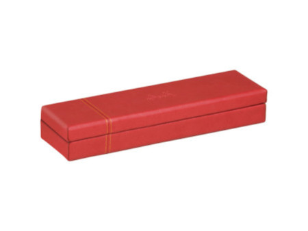 RHODIA Plumier, en simili cuir, coquelicot