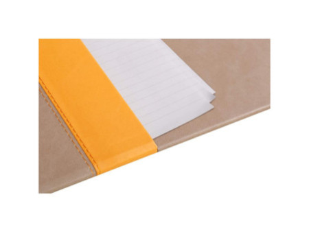 RHODIA Sous-main, en similicuir, taupe