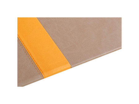 RHODIA Sous-main, en similicuir, taupe