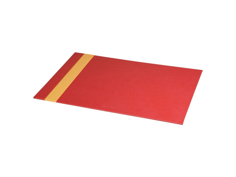 RHODIA Sous-main, en similicuir, coquelicot