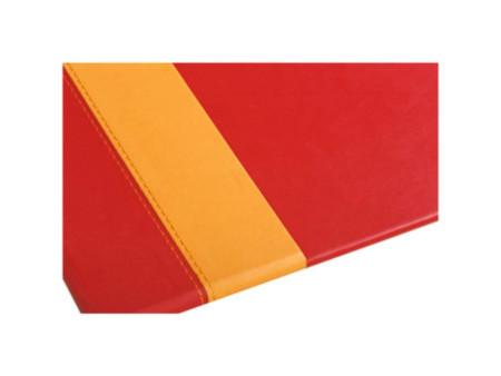RHODIA Sous-main, en similicuir, coquelicot