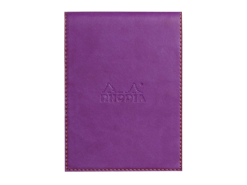 RHODIA Porte-bloc + bloc No. 12, 95 x 130 mm, ligné, violet