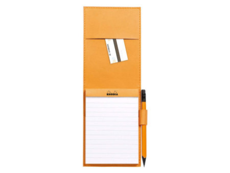 RHODIA Porte-bloc + bloc No. 12, 95 x 130 mm, ligné, violet