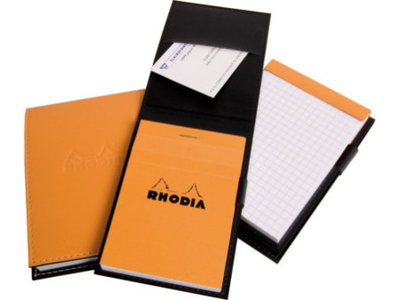 RHODIA Porte-bloc + bloc No. 11, 84 x 115 mm, quadrillé