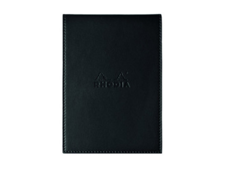 RHODIA Porte-bloc + bloc No. 13, 115 x 158 mm, ligné, noir