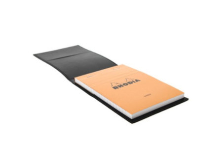 RHODIA Porte-bloc + bloc No. 13, 115 x 158 mm, ligné, noir