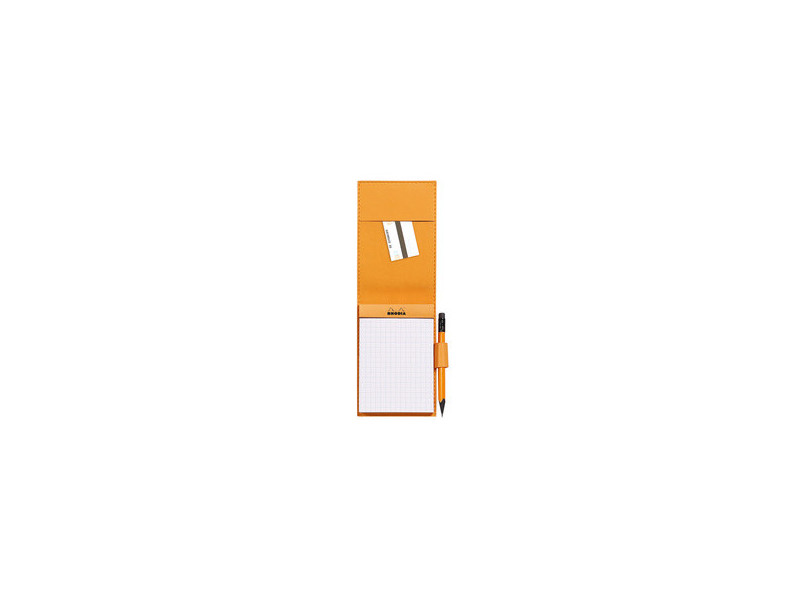 RHODIA Porte-bloc + bloc No. 13, 115 x 158 mm, quadrillé