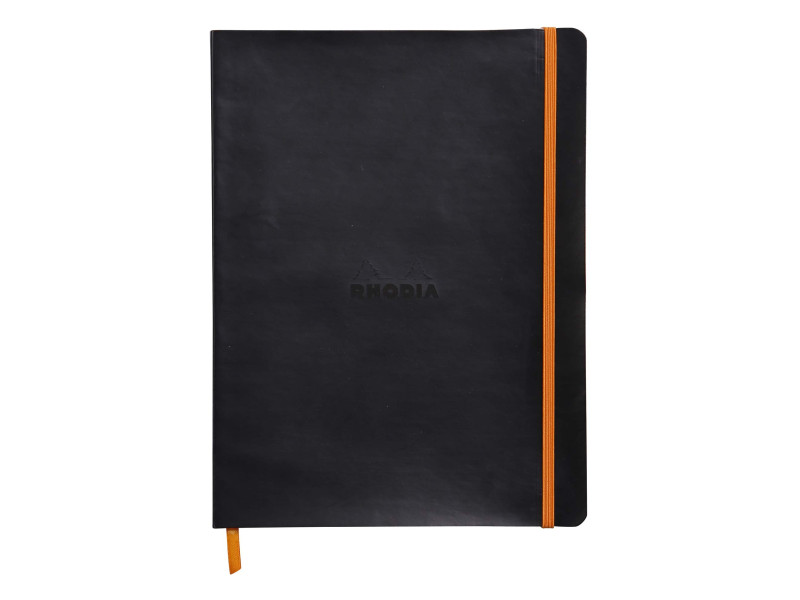 RHODIA Carnet souple RHODIARAMA, B5, ligné, noir