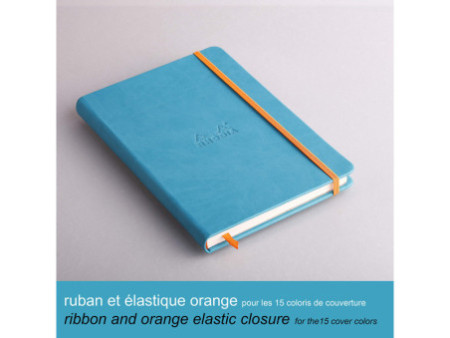 RHODIA Carnet rigide RHODIARAMA, A5, ligné, turquoise