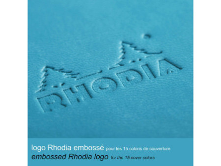RHODIA Carnet rigide RHODIARAMA, A5, ligné, turquoise