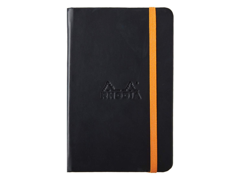 RHODIA Carnet rigide RHODIARAMA, 90 x 140 mm, ligné, noir