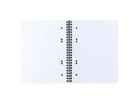 RHODIA Cahier à spirale GREENBOOK, A5+, quadrillé, noir