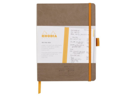 RHODIA Carnet RHODIARAMA Meeting Book, A5+, taupe