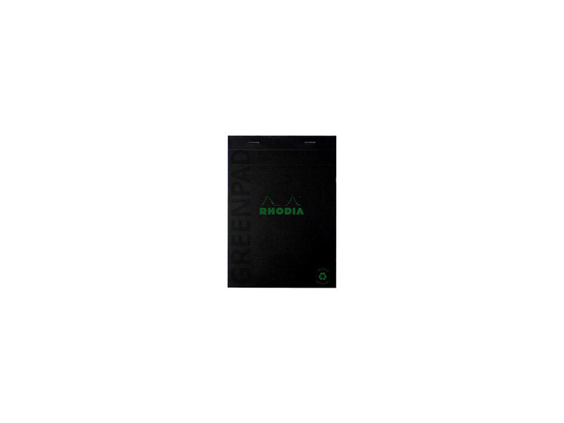 RHODIA Bloc-notes GREENPAD, A5, ligné, noir