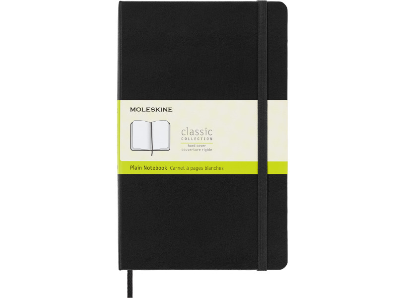 MOLESKINE Carnet rigide, L/A5, uni, noir