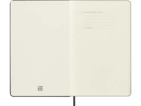 MOLESKINE Carnet rigide, L/A5, uni, noir