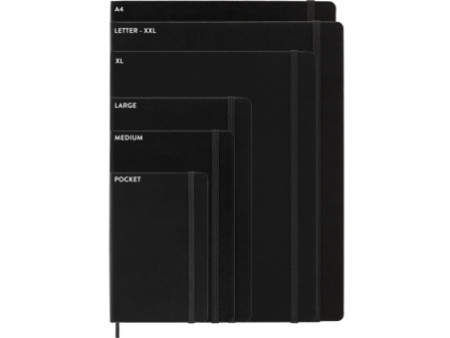 MOLESKINE Carnet rigide, L/A5, uni, noir