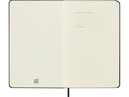 MOLESKINE Carnet rigide, L/A5, quadrillé, noir