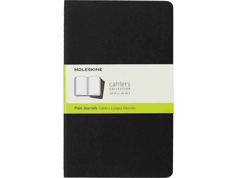 MOLESKINE Cahier, L/A5, uni, carton, noir