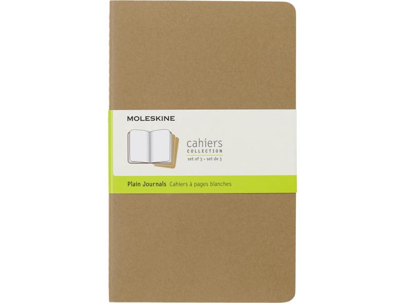 MOLESKINE Cahier, L/A5, uni, carton, marron