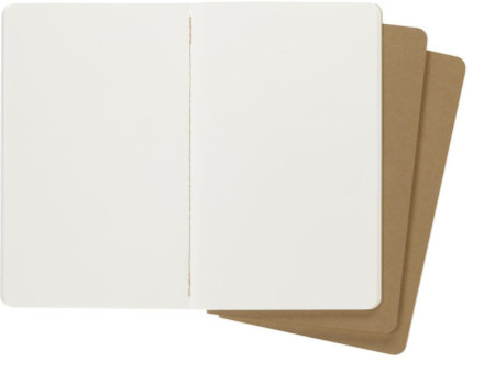 MOLESKINE Cahier, L/A5, uni, carton, marron