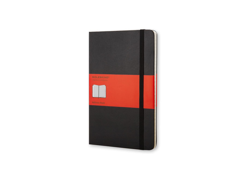 MOLESKINE Carnet d'adresses, P/A6, ligné, noir