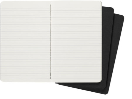 MOLESKINE Cahier, L/A5, ligné, carton, noir