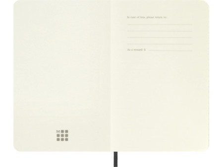 MOLESKINE Carnet souple, P/A6, quadrillé, noir