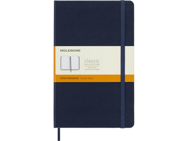 MOLESKINE Carnet rigide, L/A5, ligné, bleu