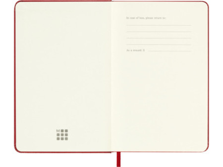 MOLESKINE Carnet rigide, P/A6, uni, rouge écarlate