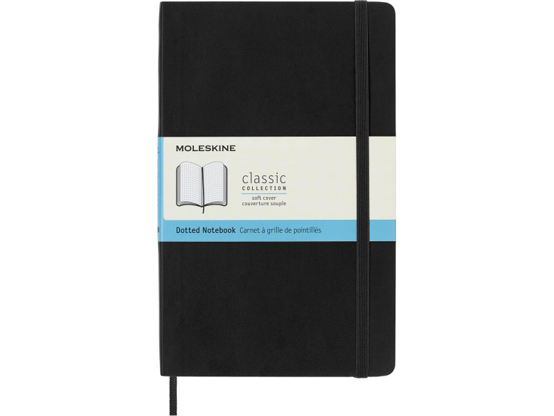 MOLESKINE Carnet souple, L/A5, pointillé, noir