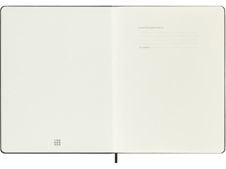 MOLESKINE Carnet rigide, XL, quadrillé, noir