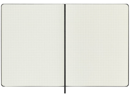 MOLESKINE Carnet rigide, XL, quadrillé, noir