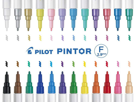 PILOT Marqueur à pigment PINTOR, fin, noir