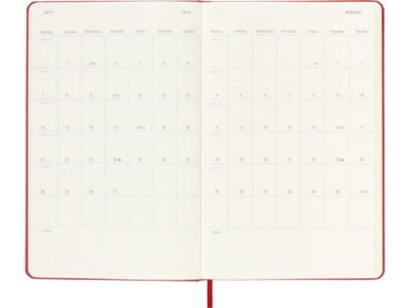 MOLESKINE Agenda 2025/2026, 18 mois, L/A5, rouge