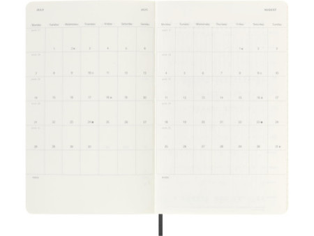 MOLESKINE Agenda 2024/2025, 18 mois, L/A5, noir