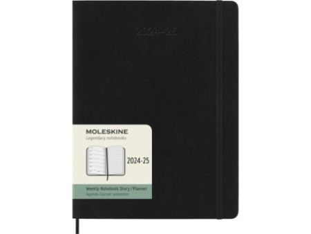 MOLESKINE Agenda 2025/2026, 18 mois, XL, noir