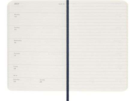 MOLESKINE Agenda de poche 2025/2026, 18 mois, P/A6, bleu
