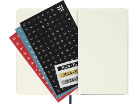MOLESKINE Agenda de poche 2025/2026, 18 mois, P/A6, bleu