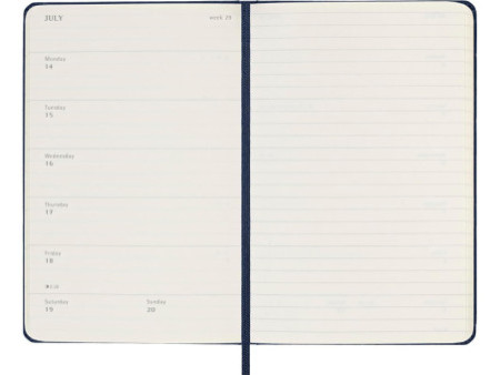 MOLESKINE Agenda 2026, semainier, L/A5, rigide, bleu