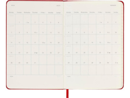 MOLESKINE Agenda de poche 2026, journalier, P/A6, rouge