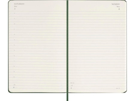 MOLESKINE Agenda 2026, journalier, L/A5, rigide, vert