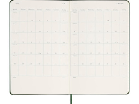 MOLESKINE Agenda 2026, journalier, L/A5, rigide, vert