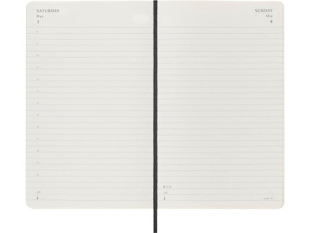 MOLESKINE Agenda 2026, journalier, L/A5, souple, noir