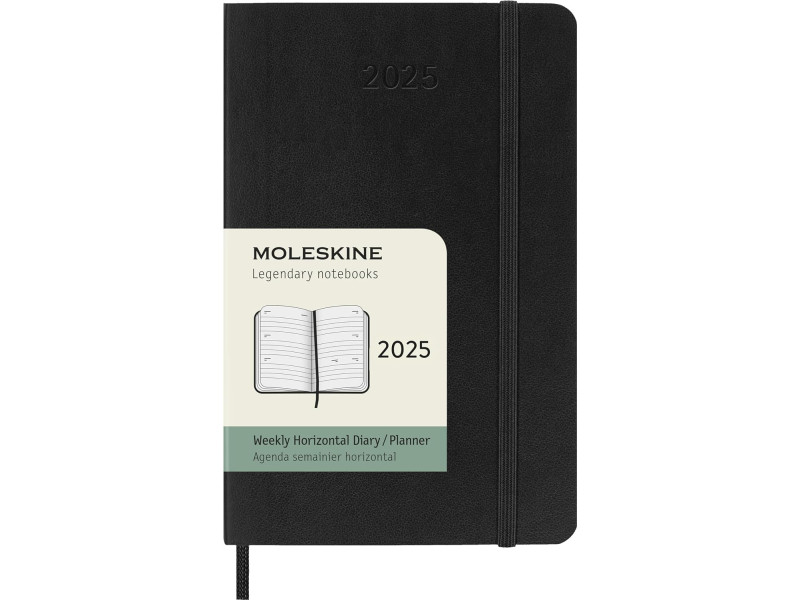 MOLESKINE Agenda de poche 2026, semainier, P/A6, noir