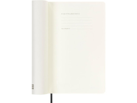MOLESKINE Agenda 2026, semainier, L/A5, souple, noir