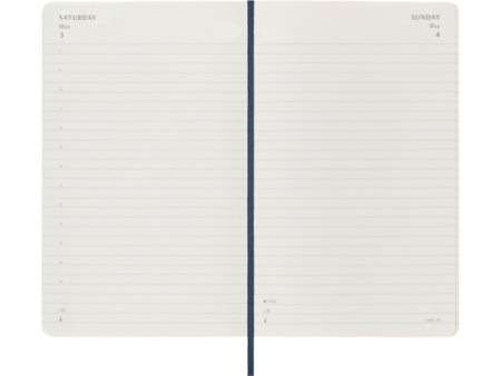 MOLESKINE Agenda 2026, journalier, L/A5, souple, bleu